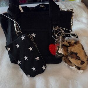 Madden Girl Star Embroidered Mini Tote – Gift & Holiday Ready